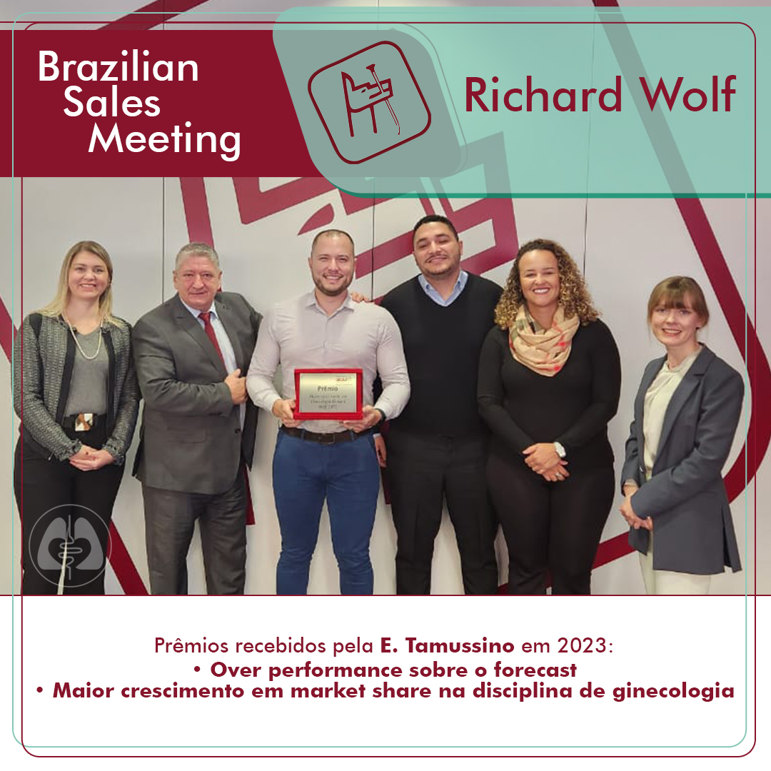 E.Tamussino recebe prêmio da empresa parceira Richard Wolf