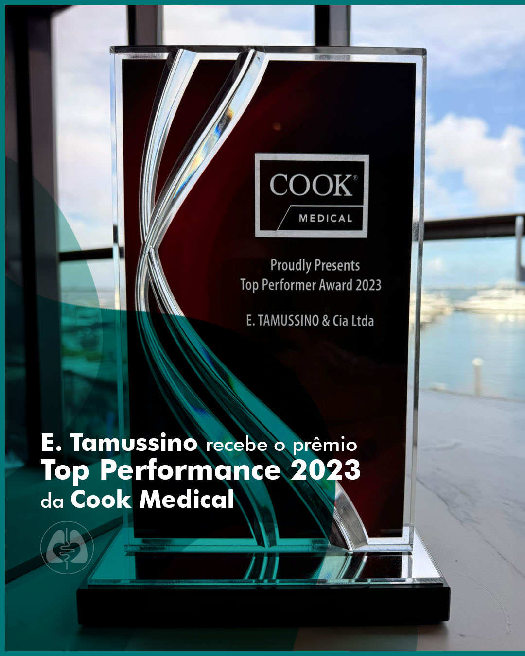 E.Tamussino recebe prêmio Top Performance da fornecedora Cook Medical